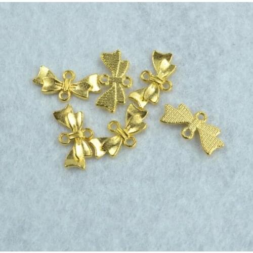 30pcs Gold color butterfly Charms Necklace Pendant Bracelet Jewelry Making Handmade Crafts diy Supplies 20*10mm 1527