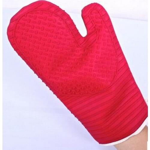 50pcs/lot,Microwave Oven Gloves Gloves Thickened with cotton Silicone Silicone Baking Tools Microwave Oven Heat Insulation Glove
