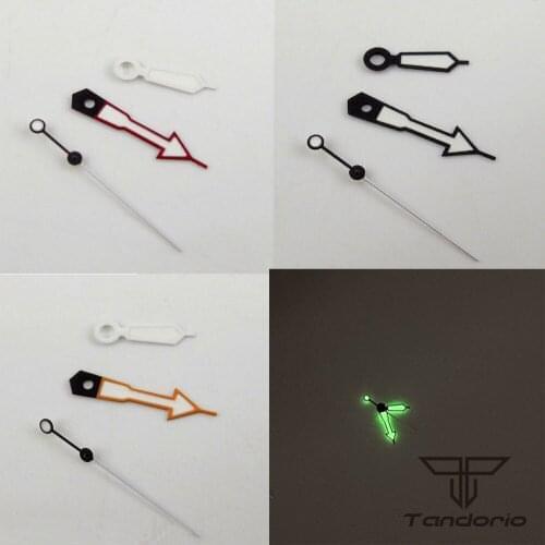 White Luminous Red Orange Black Watch Hands fit ETA 2836 miyota 8215 821A 8205 Movement