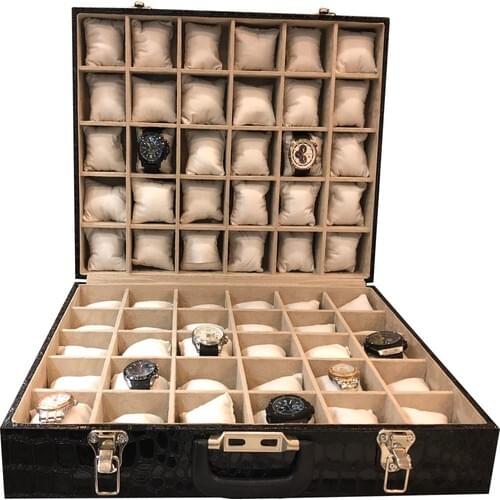 Standmarket 60'lı Watch And Jewelry Bag Kroko Black