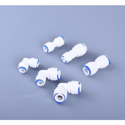 Double quick connection straight and L type Family drinking water filter attachment RO filter reverse osmosis system