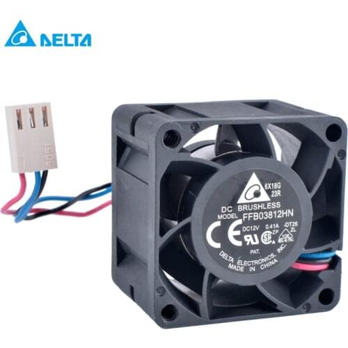 FFB03812HN 38mm fan 3.8cm 38x38x28mm 12V 0.41A Double ball bearing high volume booster fan power cooling fan