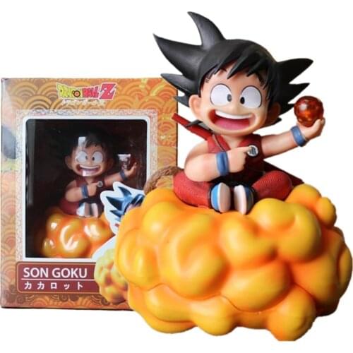 Bandai Childhood Son Goku Anime Figures Dragon Ball Z Super Saiyan Cute Toys Model PVC Kakarotto DBZ Action Figurine Xmas Gift