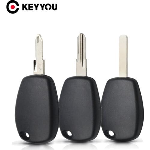 KEYYOU Free Shipping for Renault NE73/VA2/VAC102 Uncut Blank Blade Replacement Car Key Cover Case Fob No Button Car Key Shell