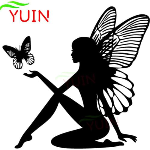 Beautiful Butterfly Fairy Fantasy Car Decal Body Decoration Personality PVC Waterproof Sunscreen Sticker Can Be Customized Color