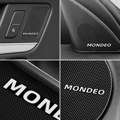 10pcs car audio decorate 3D Aluminum Badge Emblem Sticker For Ford Mondeo mk3 mk4 mk5 Car Styling