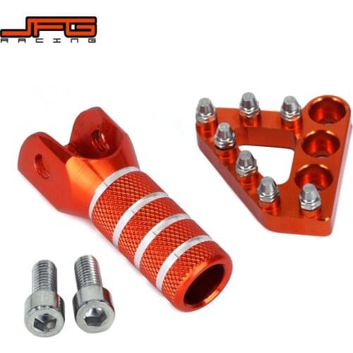 Billet Rear Brake Pedal Step Tips And Gear Shifter Lever Tip Replacement For KTM SX EXC XCF 125 250 300 350 450 400 530