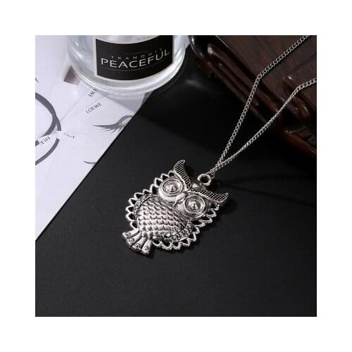 New fashion Long hollow necklace retro owl pendant For Women girl Accessories jewelry wholesale