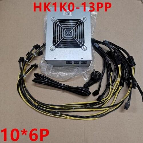 New Original PSU For Huntkey Single Channel 12V r4 b7 v9 847 1660S 10*6P 1200W Power Supply HK1K0-13PP