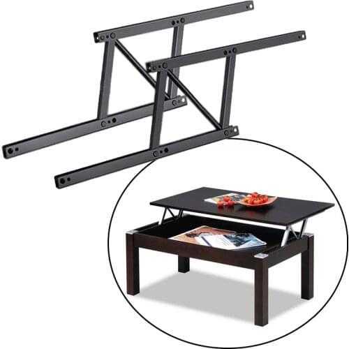 2 Pcs Table hinges Lift Up Top Coffee table mechanism Hardware Furniture Hinges for 30 kg Table Lift and folding cabinet Hinge