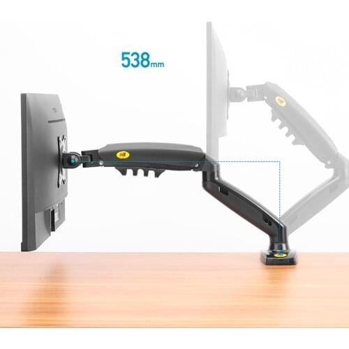 Lifting And Rotating Computer Monitor Table Stand 17 To 27inch LED Screen Robotic Arm Bracket 2 To 9kg Stable Screen Brackets