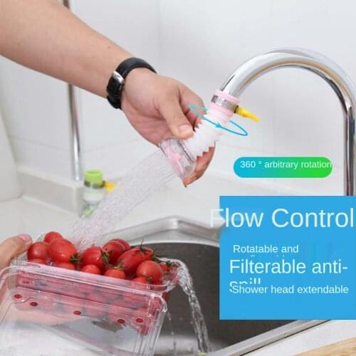 Adjustable Water Tap Extension Filter Shower Water Tap Bathroom Faucet Extender Home Kitchen Accessories Kitchen