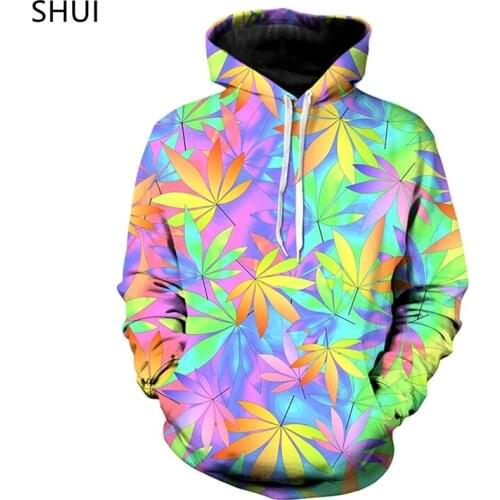 3D Printing Straw Hoodie Top Pullover Men And Women Hooded Sweatshirt Casual Green Grass Leaf Hoodie Straw Hat Mens 3D Jacket