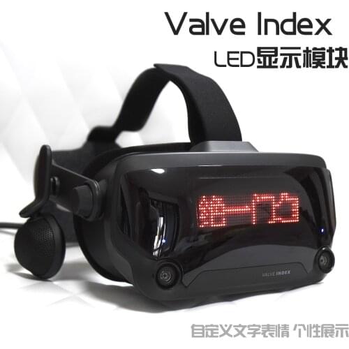 Head-mounted display LED display module Luminous scrolling text emoticons Information display