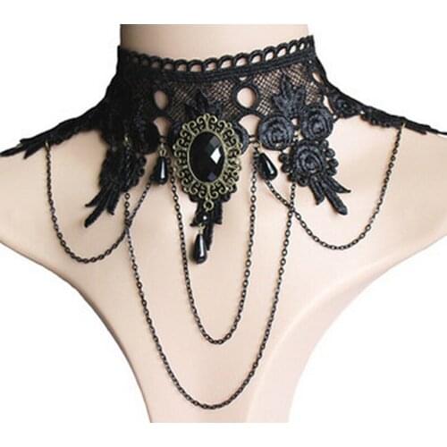 Women Thick Link Collar Clavicle chain on the neck jewelry Punk Rock Women Party Accessories Jewellery