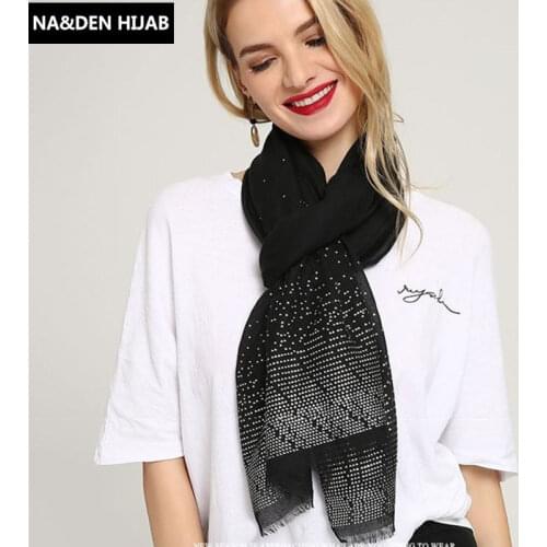 New plain solid hot silver triangle pattern women scarf shimmer tassels hijab shawls muslim head wraps 10pcs fast shipping