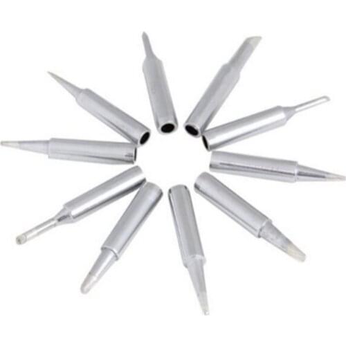 10 pcs/set Soldering Iron Tips Solder Tip Lead-free Screwdriver Iron Tip 900M-T For Rework Station Tool Kit