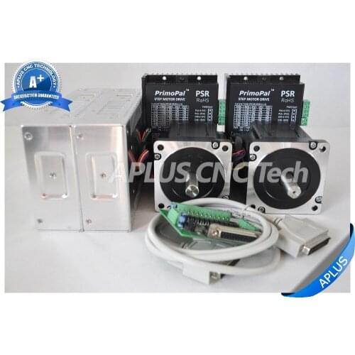 2-Axis NEMA 34 Stepper Motor 920oz-in & Driver PSR8078 & 48V Power Supply Kit