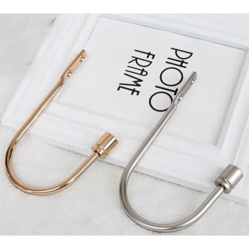 Fashion U-shaped Curtain Holdback Accessories Buckle Wall Hooks Metal Curtain Holder Window Home Decor Wall Mounted
