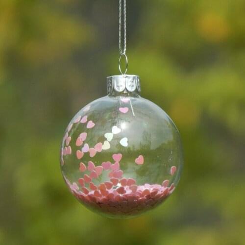 2pcs/pack Diameter=15cm Transparent Glass Christmas Ball Glass Globe Christmas Day Decoration Different Diameter for selecting