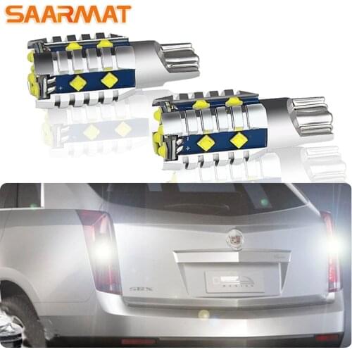 2 T15 W16W LED Bulb 12V 12SMD High power chips For Cadillac SRX ATS CTS XTS CT4 CT5 CT6 XT4 XT5 XT6 Car Reverse Backup Lights