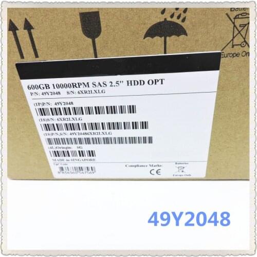 49Y2048 49Y2052 600G 10K SAS 2.5 DS3524 Ensure New in original box. Promised to send in 24 hours