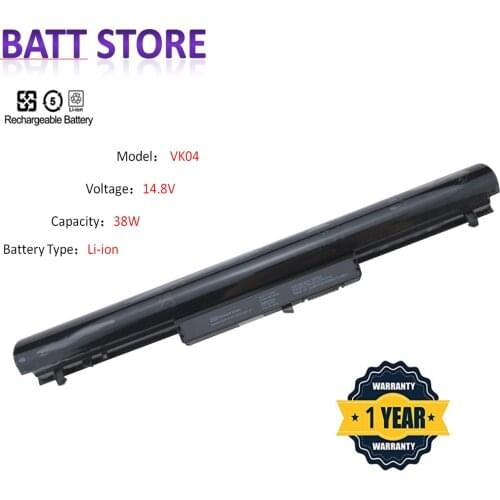 VK04 Battery for Hp Pavilion Sleekbook 14 15 Series,Hp Pavilion TouchSmart 14 15 Series and more Pavilion Fit Notebook