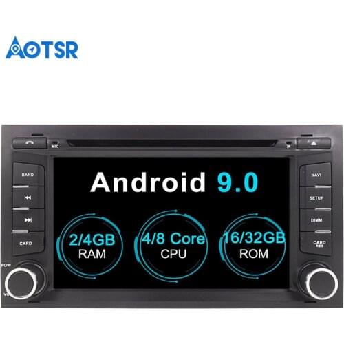 Aotsr Android 9.0 GPS navigation Car DVD Player For Seat Leon 2012-2017 multimedia 2 din radio recorder navigation Bluetooth