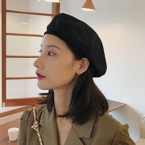 Solid Cotton Women Beret Autumn Winter Octagonal Cap Hats Stylish Artist Painter Newsboy Caps Outdoor Beret Hats Boinas Present
