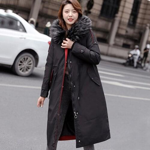 Big fur Down parka women winter parka thickening jacket female long winter new clothes coat A89