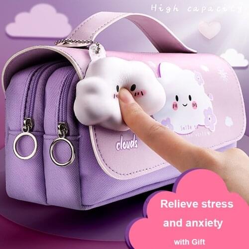 Pencil Case Kawaii Large Capacity Pencil Bag Pencil Pouch for Girls Cute School Supplies Back To School Korean Stationery