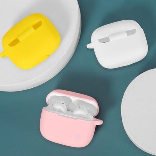 Non-slip Protect Case for ZMI PurPods Pro Case Solid color Silicone Wireless Bluetooth Earphones Cover for PurPods Pro