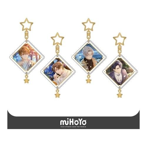 Cosplay Japan Acrylic Student Itabag Pendant Cartoon Keyring Toys Xmas Gifts Anime Tears of Themis Vilhelm Marius Raven Keychain