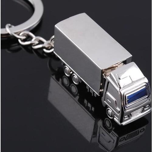 Mini Metal Truck Key Ring Lorry Car Keyfob Keychain Creative Gift Lovely Keyring For Women Men