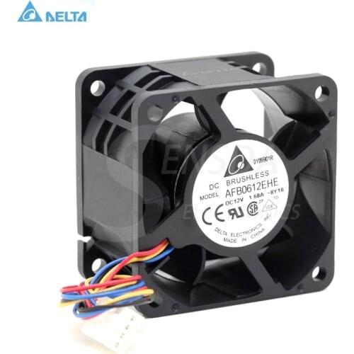 For delta AFB0612EHE DC12V 1.68A 60*60*38 four-wire support PWM axial violence cooling fan
