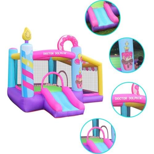 Bounce Home House for Kids Air Inflatable Trampoline Jump Slide Bouncy Castle Indoor Garden Baby Fun Party