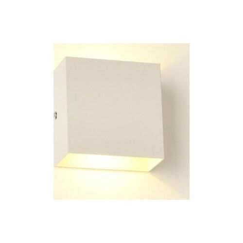 Dimming Indoor Wall Lamp 6W LED Source Up And Down Lighting Aluminium Modern Minimalist COB LED Bedroom Bedside Porch Wall Light