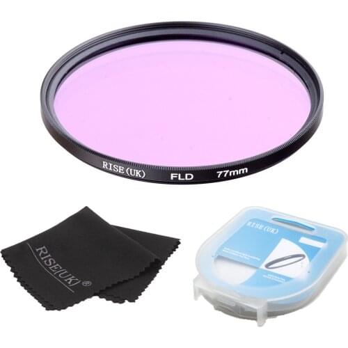 RISE(UK) New 77mm FLD Lens Filter For Nikon Canon sony DLSR camera filter+case+gift