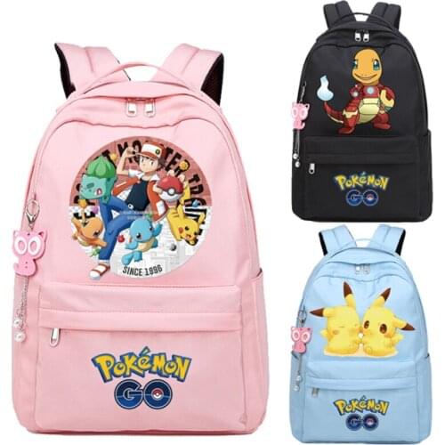 Pokemon Pikachu School Bag Children Boys Kindergarten Backpack Kids Children Cartoon Bags Fashion Children School Bags