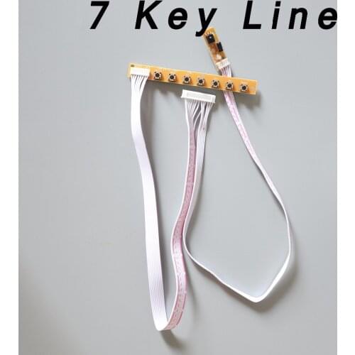 7 keys Universal keyboard LCD TV accordance keypad with IR For v59 v29 v56 Z.VST.3463A