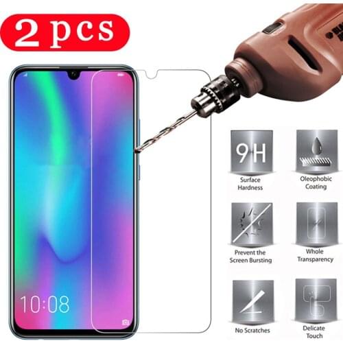 2Pcs tempered glass for huawei p smart 2019 plus 2018 p smart Z protective film phone screen protector on the glass smartphone