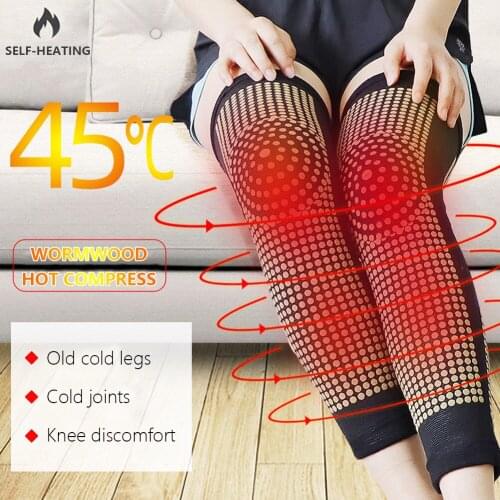 1Pair Dot Matrix Self Heating Knee Pads Brace Sports Kneepad Tourmaline Knee Support For Arthritis Joint Pain Relief Recovery