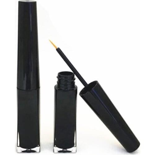 3ml Black Plastic Mascara Tube with black top, Eyelash growth liquid tube Cosmetic tube F20171508