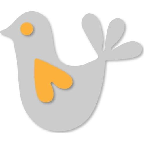 6*7cm Love heart Bird Frame Metal Cutting Dies Stencil for New DIY Scrapbooking Album Paper Card Handcrafts Embossing Template