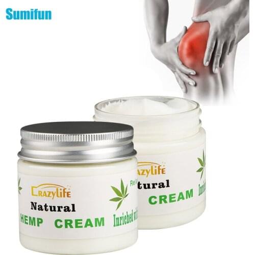 60g 1Pcs Herbal Extract Analgesia Balm Cream Lumbar Knee Neck Body Pain Balm Ointment Refreshing Cream Muscle Massage Plaster