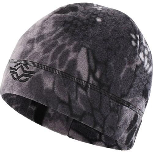 60cm Elastic Winter Riding Fishing Warm Tactical Fleece Cap Men Outdoor Sports Running Climbing Windproof Thermal Camouflage Hat