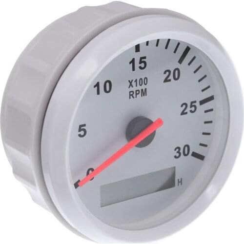 Car Motor Tachometer rpm tacometro digital moto fit for 2~8 Cylinder RPM Meter Digital Motorcycle Tachometer with red light