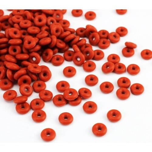Red Silicon Rubber Safety Stopper Charms for Bracelet Women Fit Original Pandora Black Translucent Silica Gel Elastic Ring Beads