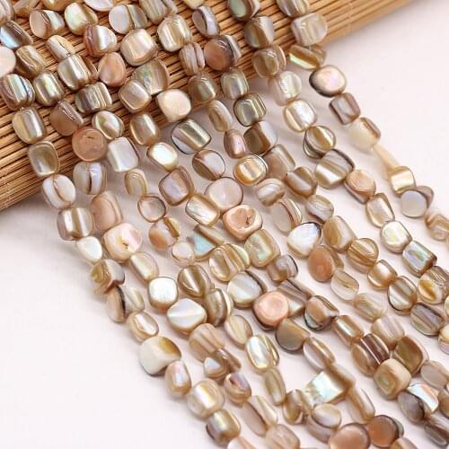 Natural Trochus Shell Irregular Beads Mother Of Pearl Shell Loose Beads for Jewelry Making DIY Bracelet Necklace Gift 15 Inches