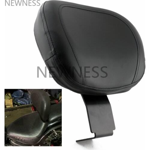 Motorcycle Front Rider Backrest Seat Sissy Bar Leather Driver Backrest Pad For Yamaha XVS400 XVS650 1998-2019 Classic 98-UP
